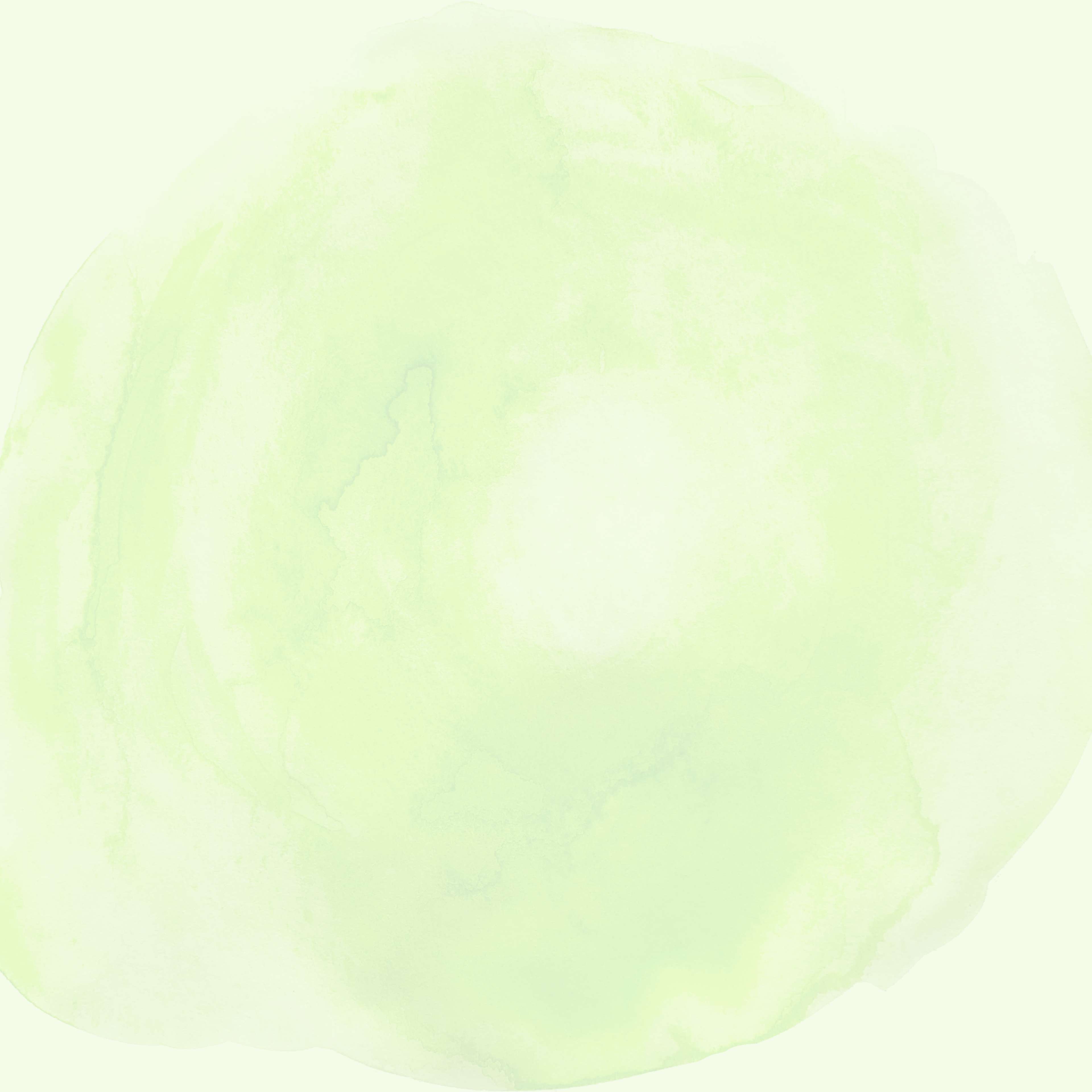 Green circular stroke watercolor illustration
